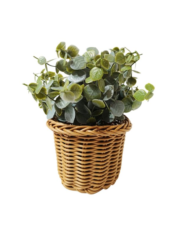 Eucalyptus Plant With Basket - Table Size (Faux)