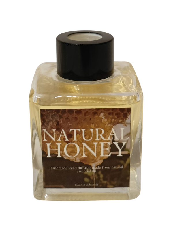Natural Honey (100ml) - Square Clear Glass