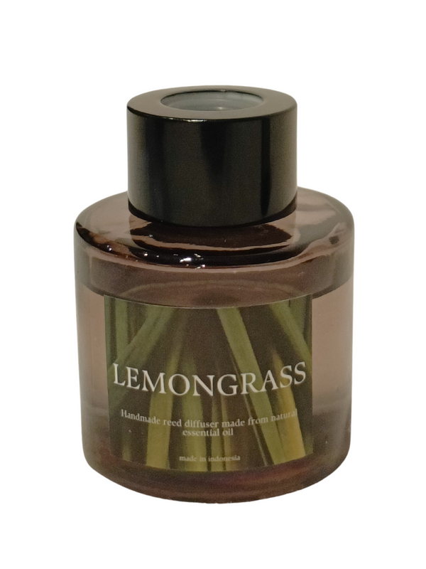 Lemon Grass (50ml) - Round Amber Glass