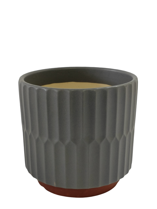 Grey Monochromatic Design Pot