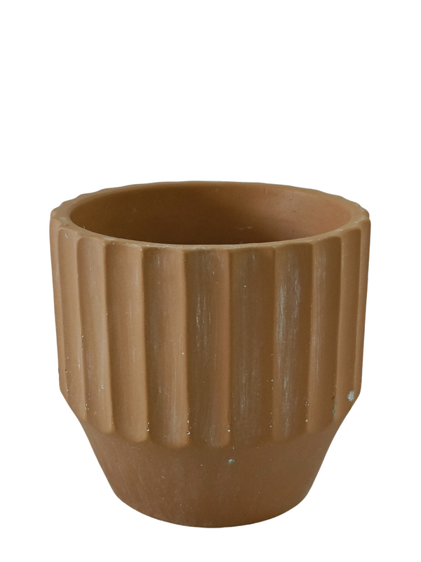 Terracotta Design Pot (Brown)