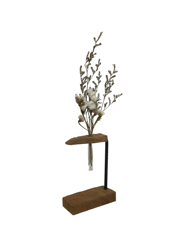 Flower Vase Table Decor 1 (Teak Wood)