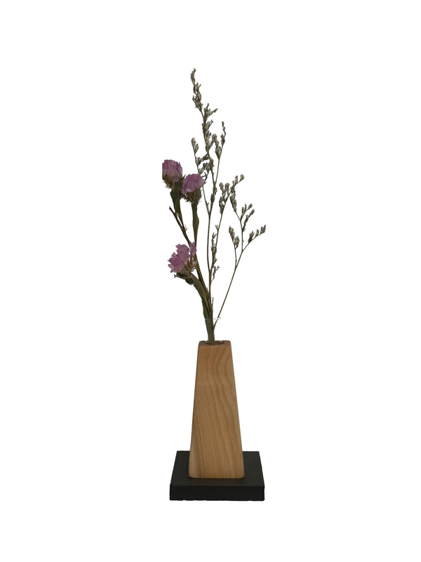 Mini Flower Vase Decor Design 2 - Maple (Teak Wood)