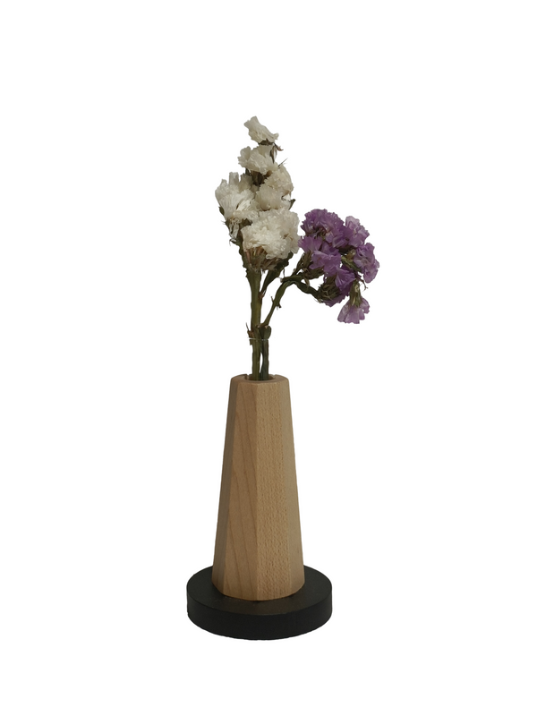 Mini Flower Vase Decor Design 1 - Maple (Teak Wood)