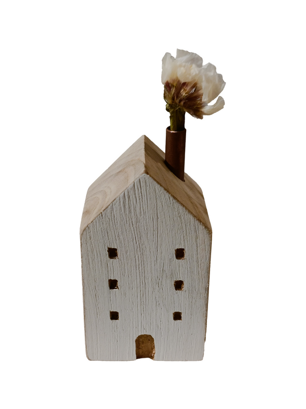 Mini House Decor Design 2 - White (Teak Wood)