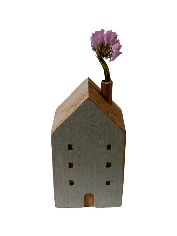 Mini House Decor Design 2 - Grey (Teak Wood)