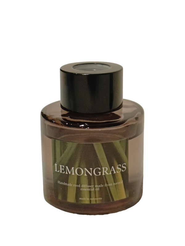Lemon Grass (50ml) - Round Amber Glass