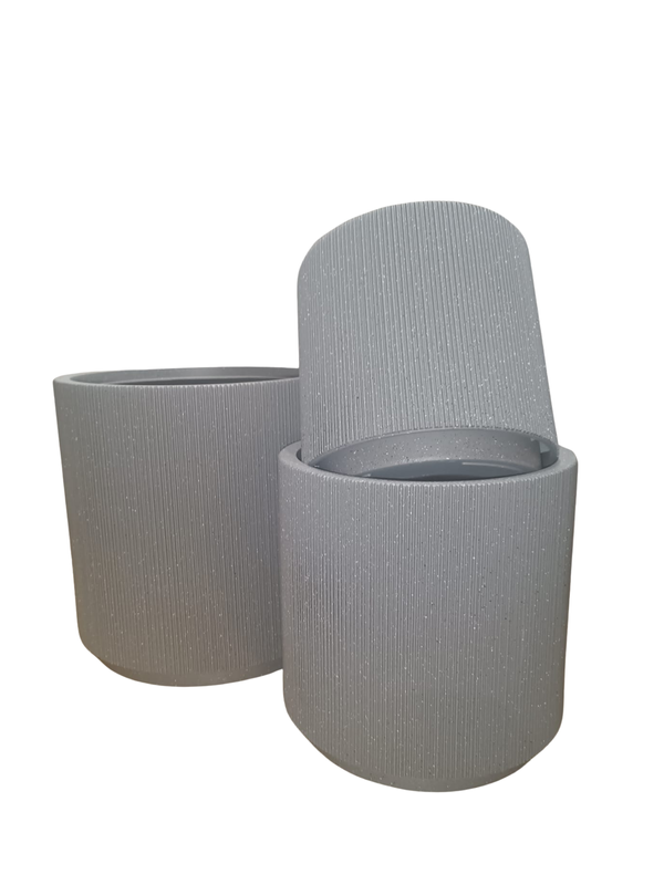 Linear Design Pot (Grey)