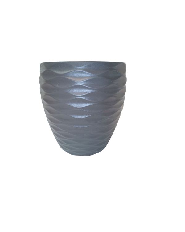 Cylinder Shape Pot "SOLUS" Series - Black