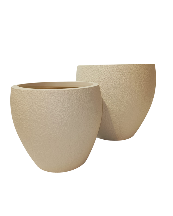 Oval Pot "SOLUS" Series - White