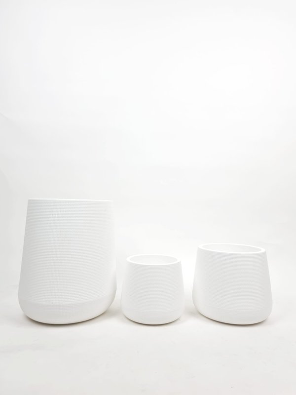 Round Pots White