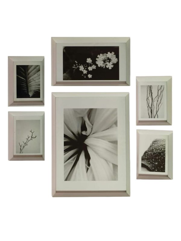 Wall Decor- Artistic Photo Frames Set No.6 (White - 6pcs)