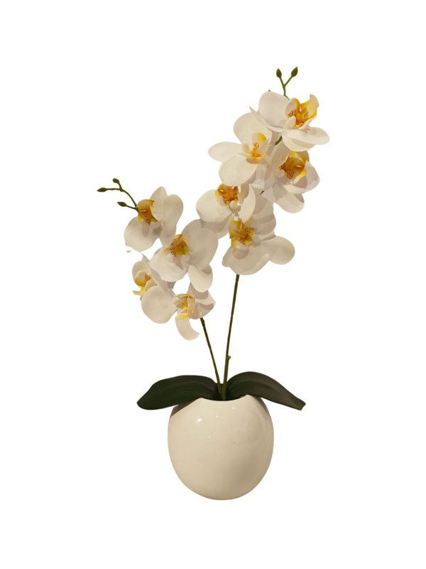 Orchid Mini (White) Table Size - Faux